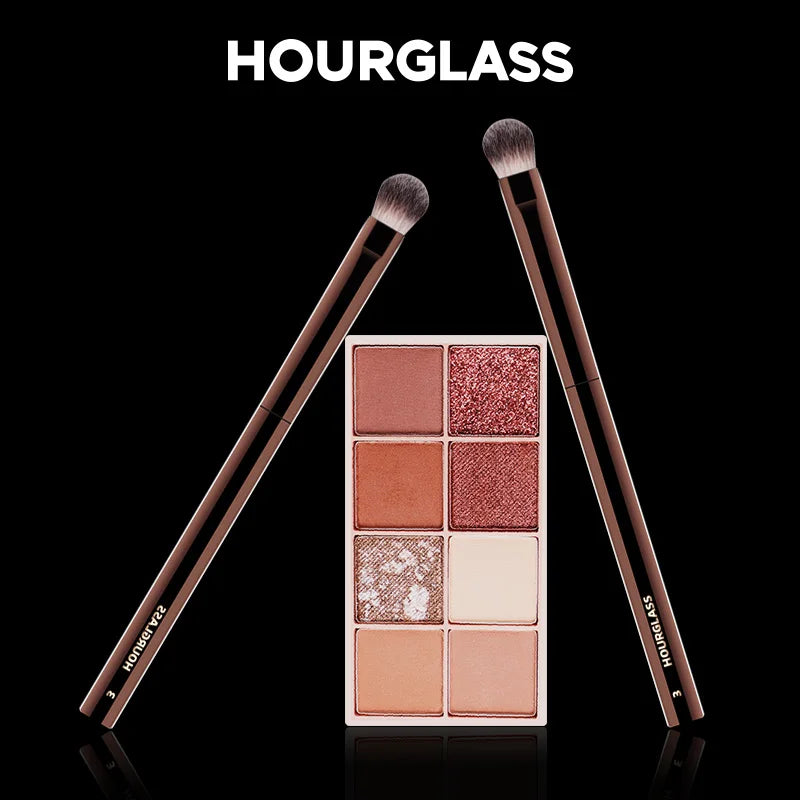 Hourglass Makeup Brush – Precision Blending Tool for Foundation, Powder, Blusher, Eyes & Brows