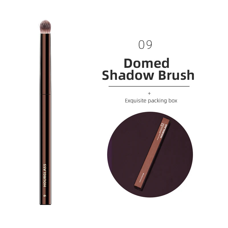 Hourglass Makeup Brush – Precision Blending Tool for Foundation, Powder, Blusher, Eyes & Brows