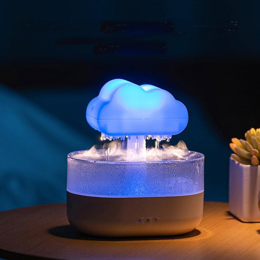 Rain Cloud LED Diffuser – Calm Your Space with Soft Rainfall Sounds