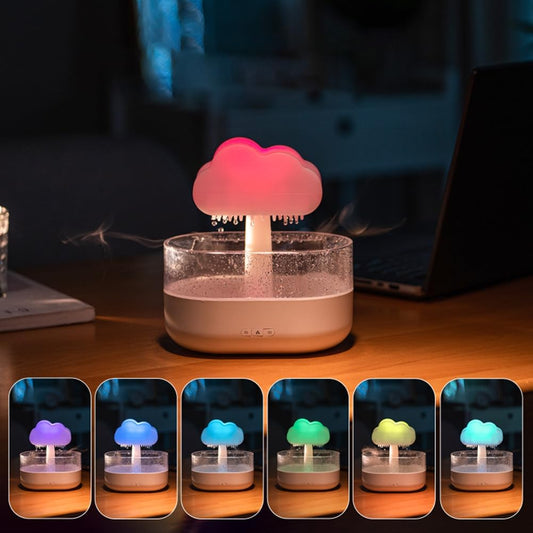 Rain Cloud LED Diffuser – Calm Your Space with Soft Rainfall Sounds
