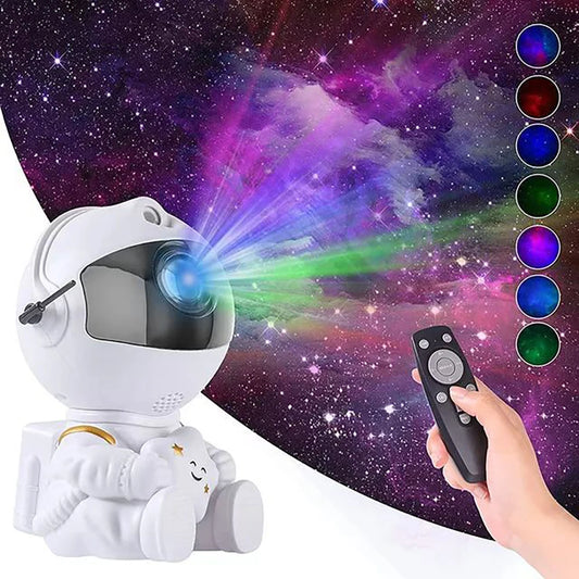 Astronaut Galaxy Projector – Soothing LED Nebula Night Light