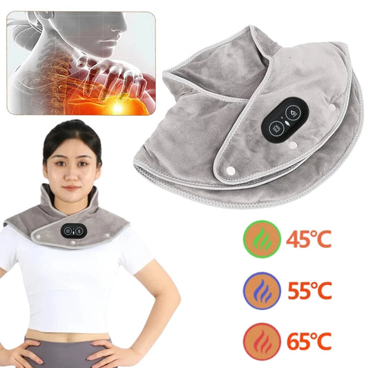 Electric Heating Shoulder & Neck Pad – USB Powered Massage & Heat Wrap