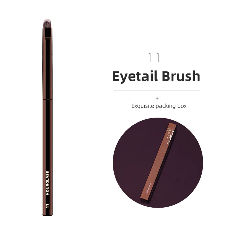 Hourglass Makeup Brush – Precision Blending Tool for Foundation, Powder, Blusher, Eyes & Brows