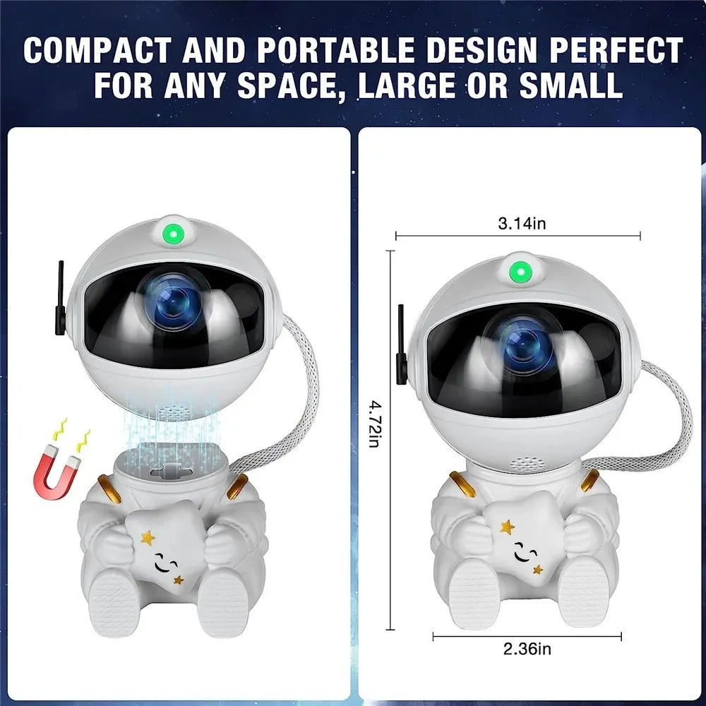 Astronaut Galaxy Projector – Soothing LED Nebula Night Light